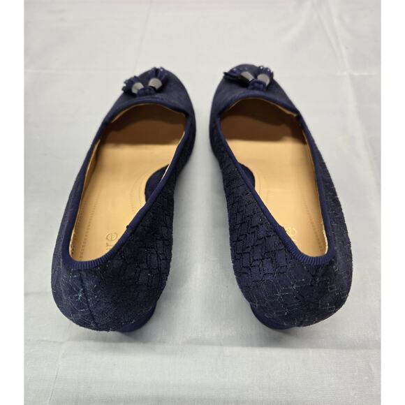 Nurture "Elyot" Blue Suede Wedges l Size: 6M - Picture 2 of 6